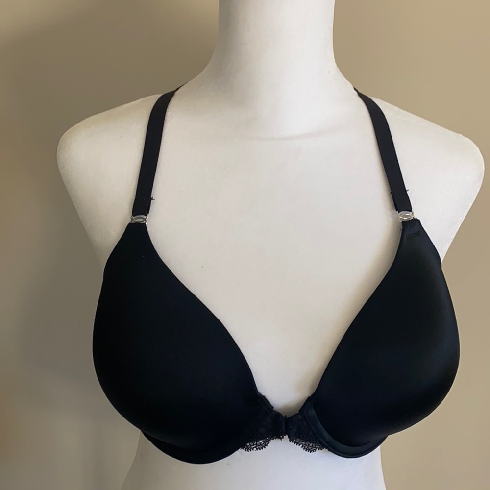 Maidenform - Black racer-back, front closure, underwire bra, Size 36C